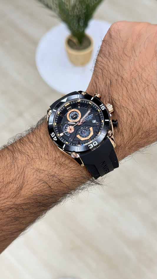ساعة نافي فورس للرجال NF8038-RG-B-B