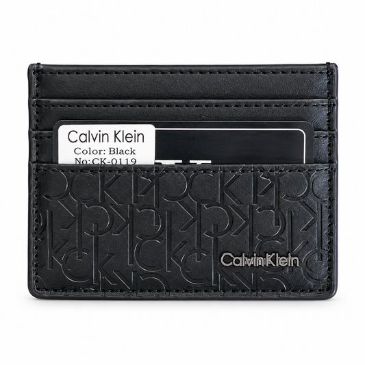 Calvin Klein Cros Black Card Holder