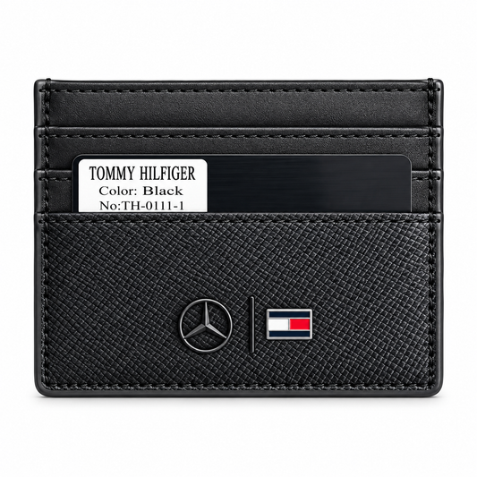 Tommy Hilfiger and mercedes black card holder