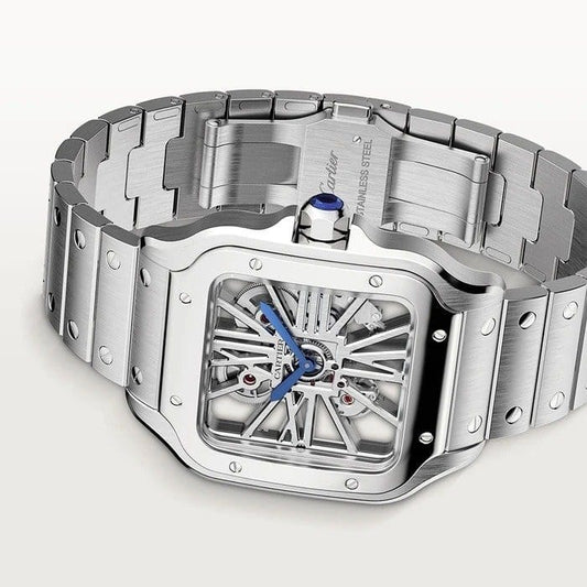 Cartier Santos Mirror Watch - Silver - Men - image 2
