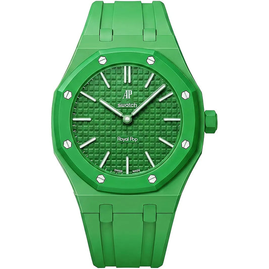Audemars Piguet x Swatch Royal Pop GREEN EIGHT Pocket Watch - Green - cornerwatchesstore
