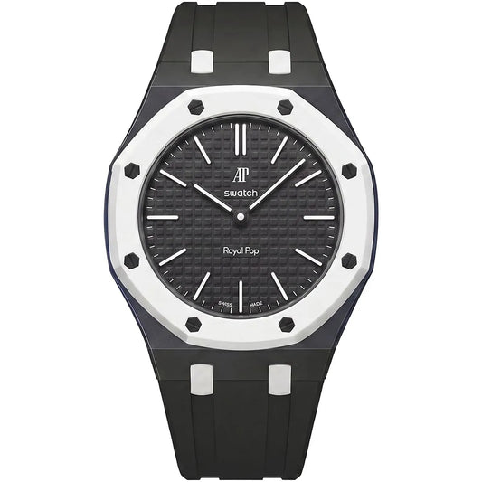 Audemars Piguet x Swatch Royal Pop OCHO NEGRO Pocket Watch - Black - cornerwatchesstore