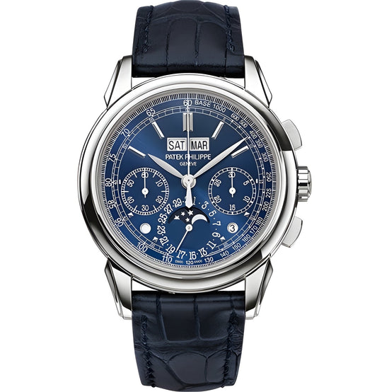 Patek Philippe Grand Complications Perpetual Calendar 5970P-001 Mirror Watch - Blue