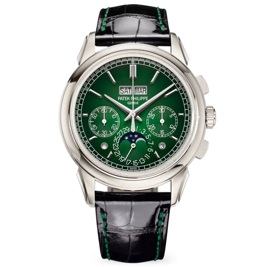 Patek Philippe Grand Complications Perpetual Calendar 5970P-001 Mirror Watch - Green - cornerwatchesstore