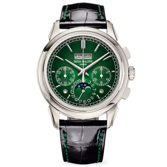 Patek Philippe Grand Complications Perpetual Calendar 5970P-001 Mirror Watch - Green