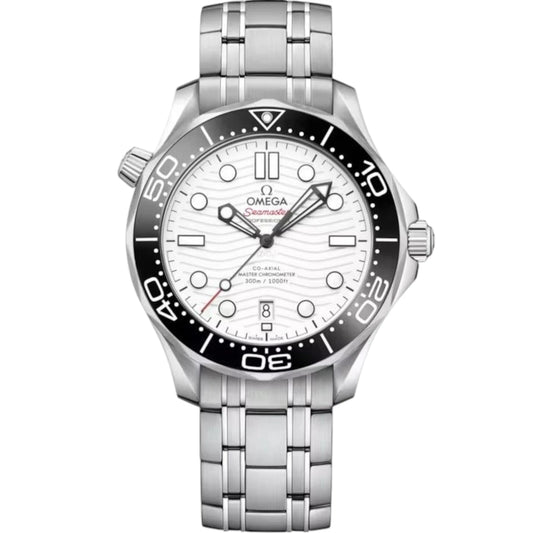 Omega Seamaster Mirror Original Watch for Men - White Dial, Silver Metal Strap - Image 1