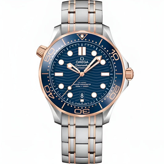 Omega Seamaster Mirror Original Watch for Men - Blue Dial, Silver Metal Strap - Image 1