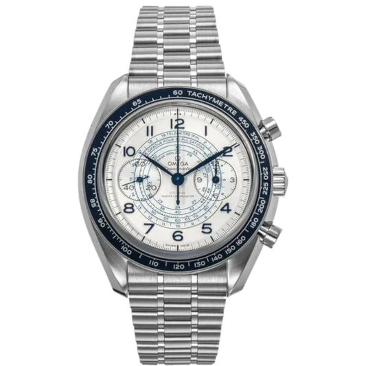 Omega Seamaster Mirror Original Watch for Men - White Dial, Silver Metal Strap - Image 1