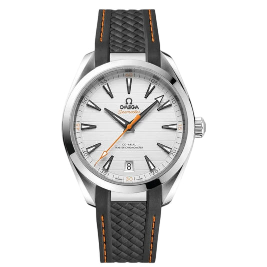 Omega Seamaster Mirror Original Watch for Men - White Dial, Black Rubber Strap - Image 1