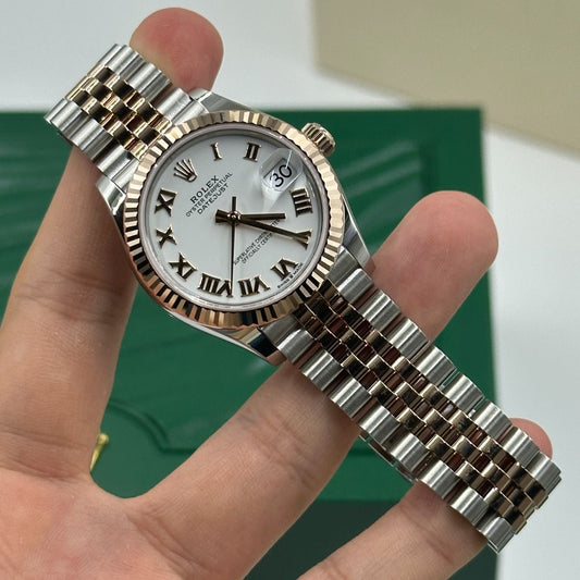 Rolex Datejust Mirror 31mm White dial Silver & Gold bracelet - image 5