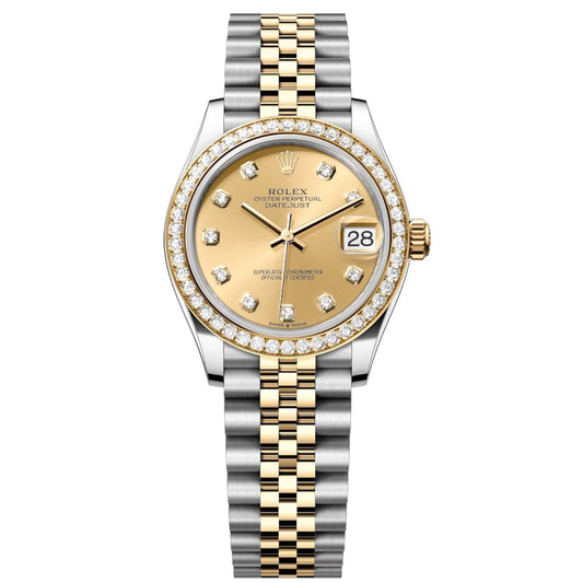Rolex Datejust Mirror 31mm Gold dial Silver & Gold bracelet - image 1