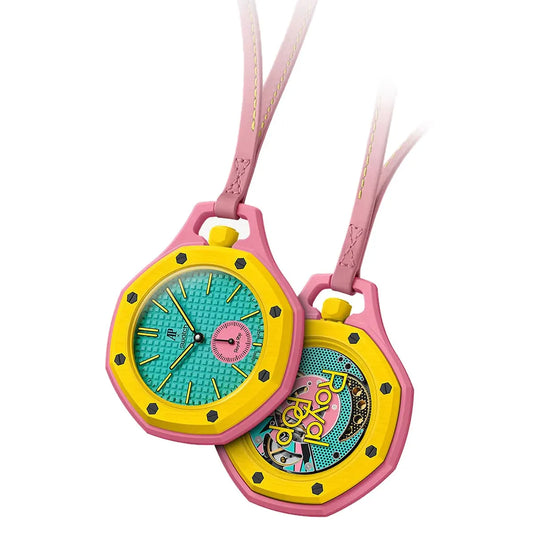 Audemars Piguet x Swatch Royal Pop OTG ROZ Mirror Pocket Watch - Turquoise - Unisex
