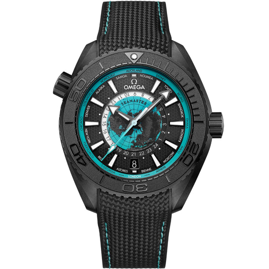 Omega Seamaster Mirror Original Watch for Men - Black Dial, Black Rubber Strap - Image 1