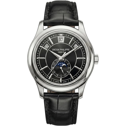 Patek Philippe Annual Calendar Moonphase Mirror Watch - Black - cornerwatchesstore
