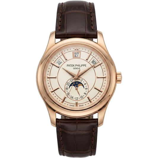Patek Philippe Annual Calendar Moonphase Mirror Watch - White - cornerwatchesstore