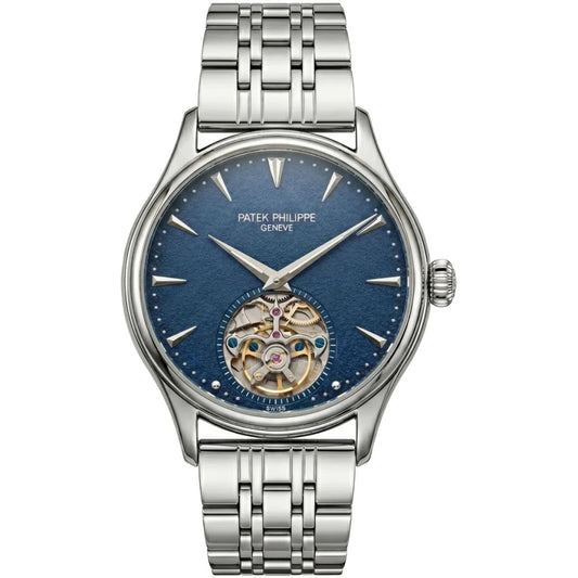Patek Philippe Tourbillon Mirror Watch - Blue - cornerwatchesstore