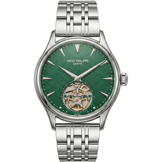 Patek Philippe Tourbillon Mirror Watch - Green - cornerwatchesstore