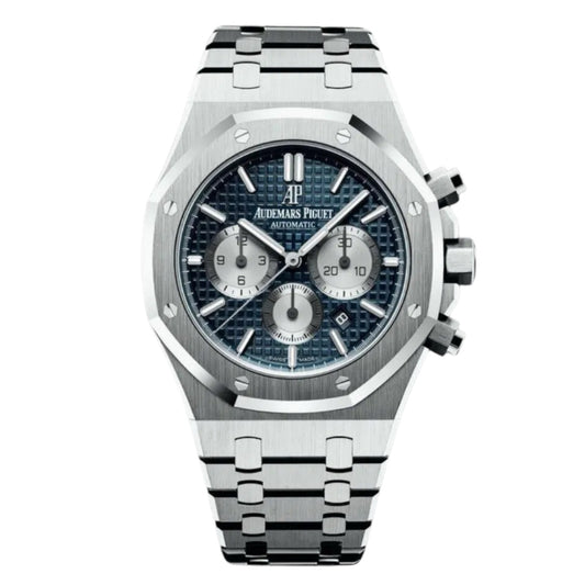 Audemars Piguet Royal Oak Chronograph Mirror Watch - Blue - Men