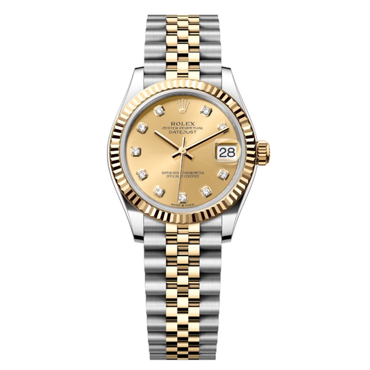 Rolex Datejust Mirror 31mm Gold dial Silver & Gold bracelet - image 1
