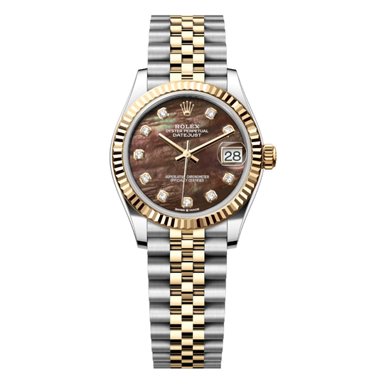 Rolex Datejust Mirror 31mm Brown dial Silver & Gold bracelet - image 1
