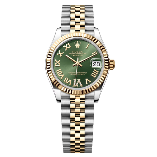 Rolex Datejust Mirror 31mm Green dial Silver & Gold bracelet - image 1