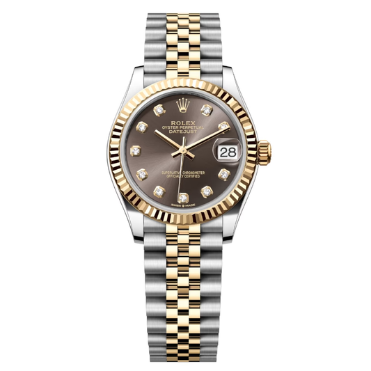 Rolex Datejust Mirror 31mm Brown dial Silver & Gold bracelet - image 1