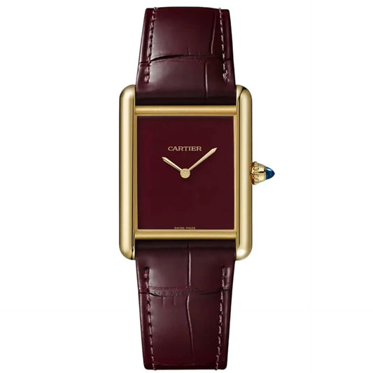 Cartier Tank Louis Mirror Watch - Burgundy - Unisex