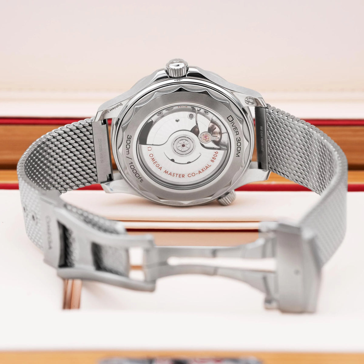 Omega Seamaster Mirror Original Watch for Men - Silver Dial, Silver Metal Strap - Image 5