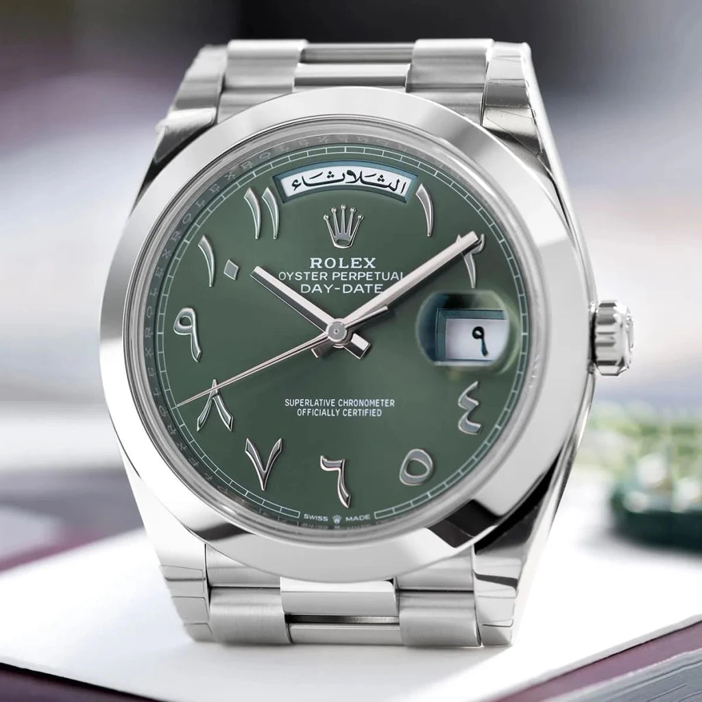 Rolex daydate olive - cornerwatchesstore