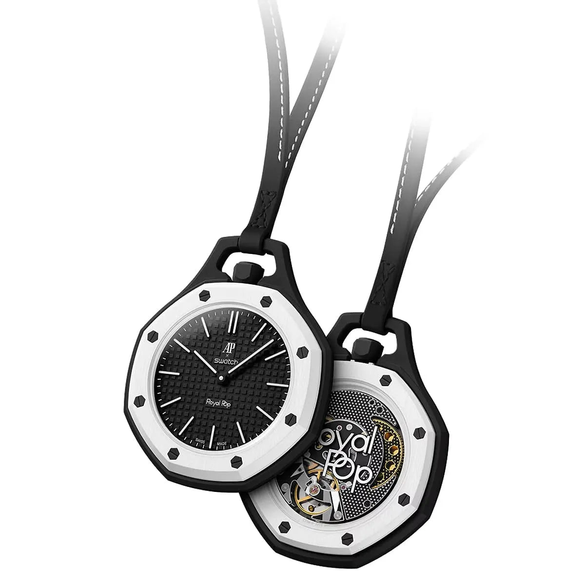 Audemars Piguet x Swatch Royal Pop OCHO NEGRO Mirror Pocket Watch - Black - Unisex