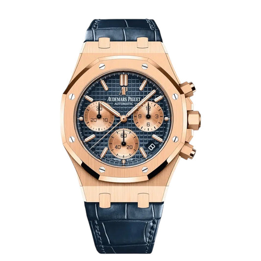 Audemars Piguet Royal Oak Chronograph Mirror Watch - Blue - Men