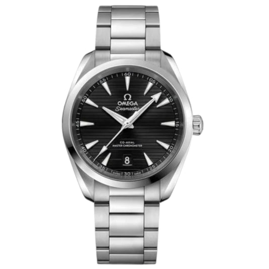 Omega Seamaster Mirror Original Watch for Men - Black Dial, Silver Metal Strap - Image 1