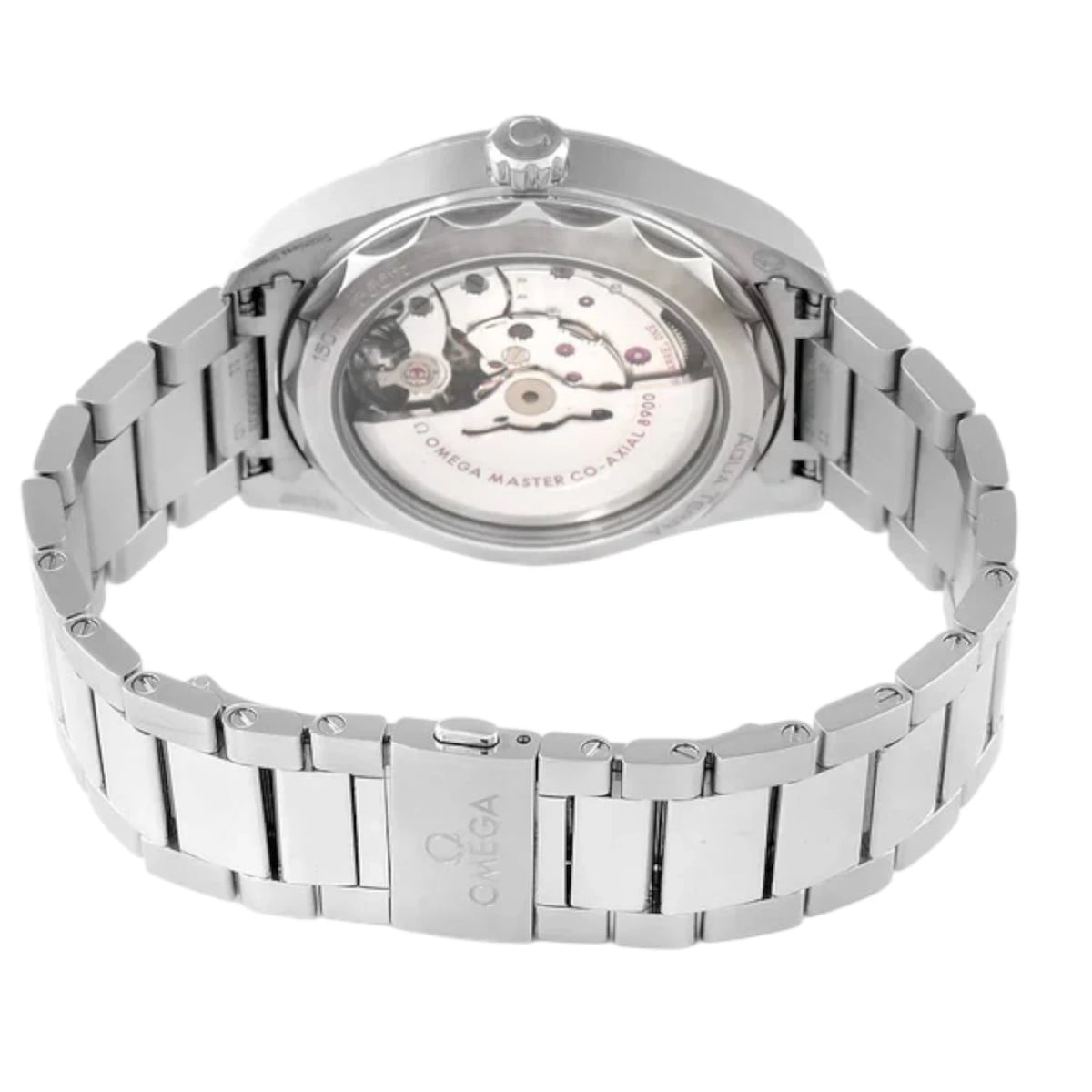 Omega Seamaster Mirror Original Watch for Men - Black Dial, Silver Metal Strap - Image 3
