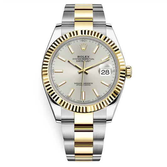Rolex Datejust Mirror 41mm Silver dial Silver & Gold bracelet - image 1