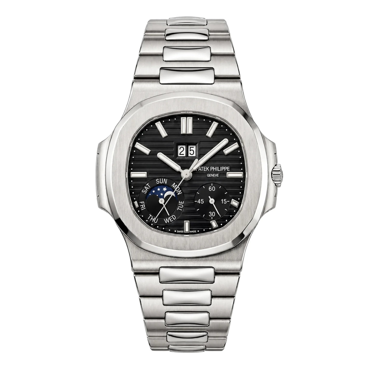 Patek Philippe Nautilus Mirror Watch - Black