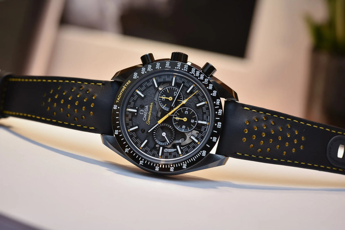 Omega Seamaster Mirror Original Watch for Men - Black Dial, Black Leather Strap - Image 14