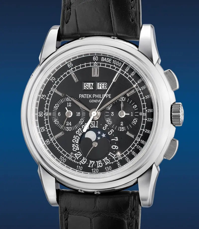 Patek Philippe Grand Complications Perpetual Calendar 5970P-001 Mirror Watch - Black