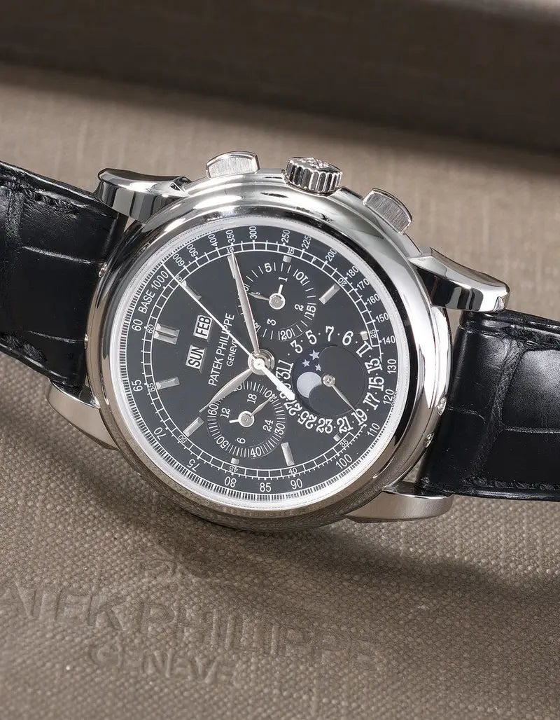 Patek Philippe Grand Complications Perpetual Calendar 5970P-001 Mirror Watch - Black