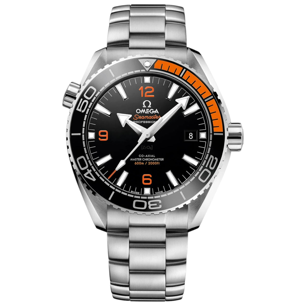 Omega Seamaster Mirror Original Watch for Men - Black Dial, Silver Metal Strap - Image 1