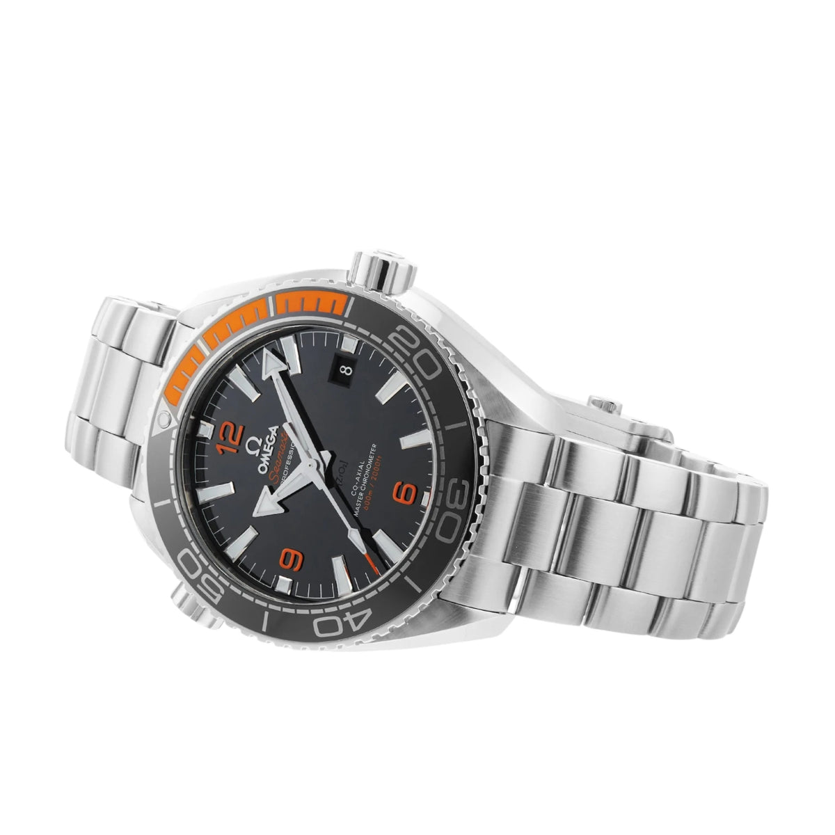 Omega Seamaster Mirror Original Watch for Men - Black Dial, Silver Metal Strap - Image 3