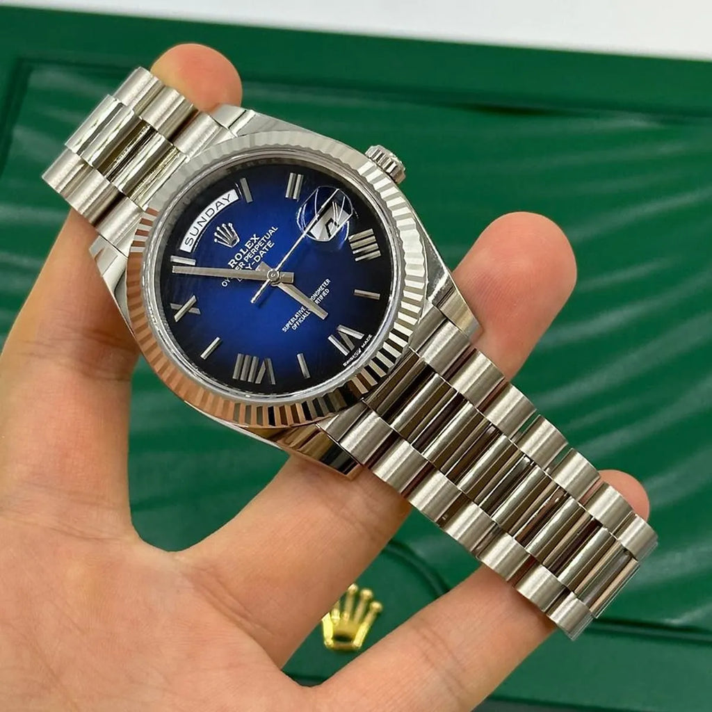 Rolex day date blue