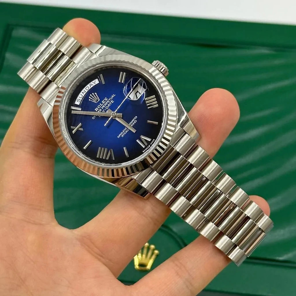 Rolex day date blue - cornerwatchesstore