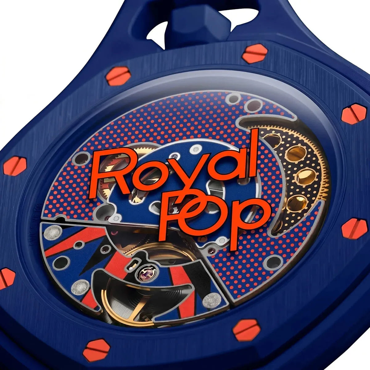 Audemars Piguet x Swatch Royal Pop ORENJI HACHI Mirror Pocket Watch - Blue - Unisex - View 6