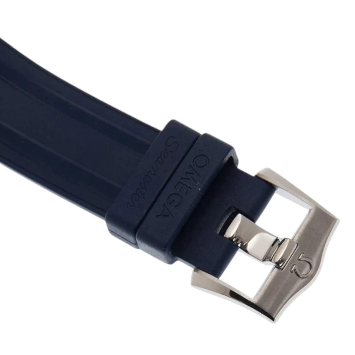 Omega Seamaster Mirror Original Watch for Men - Blue Dial, Blue Rubber Strap - Image 3