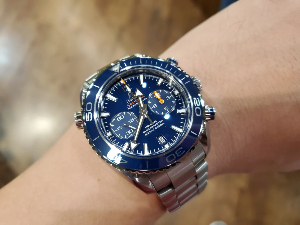 Omega Seamaster Mirror Original Watch for Men - Blue Dial, Silver Metal Strap - Image 6