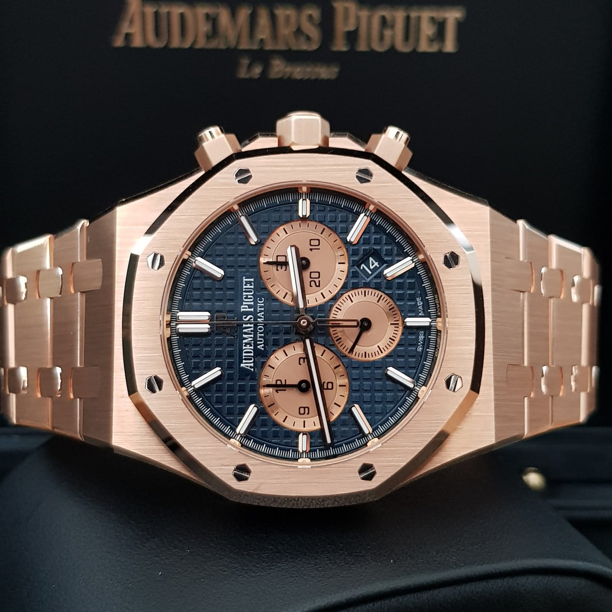 Audemars Piguet Royal Oak Mirror Watch - Blue - Men - View 8