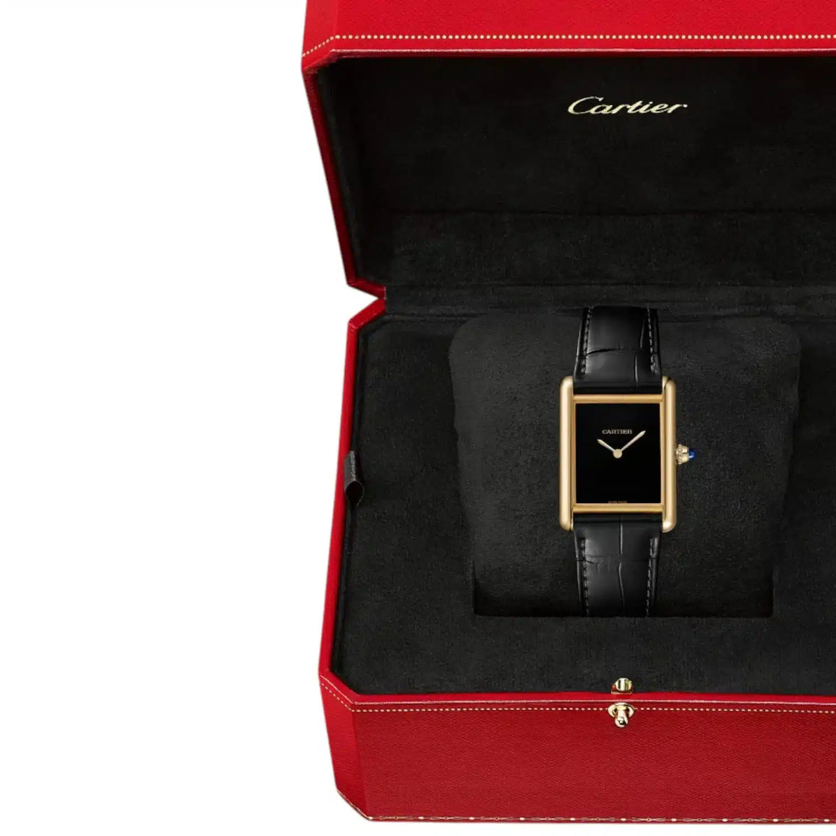 Cartier Tank Louis Mirror Watch - Black - Unisex - image 6