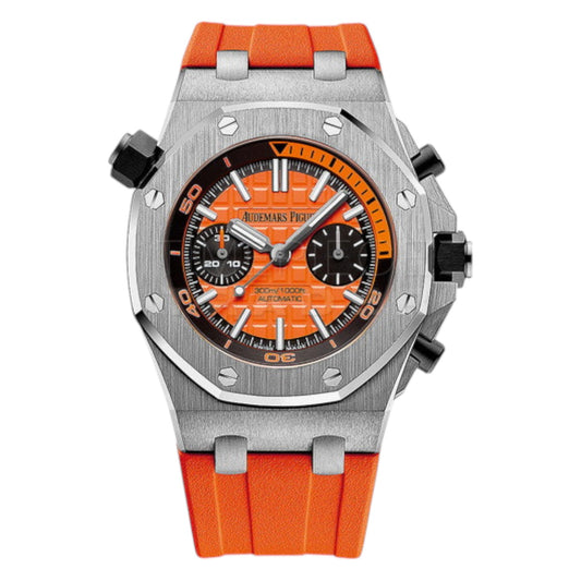 Audemars Piguet Royal Oak Offshore Chronograph Mirror Watch - Orange - Men