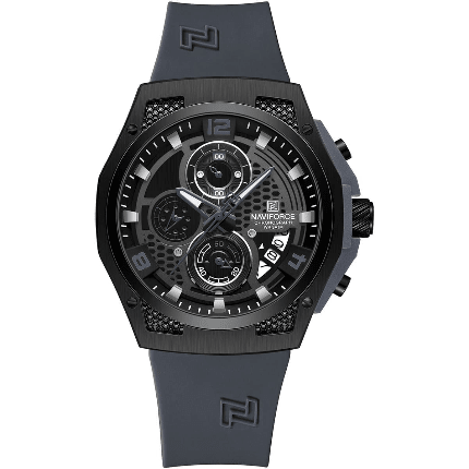 Naviforce Watch For Men NF8051T-B-B-GY - cornerwatchesstore