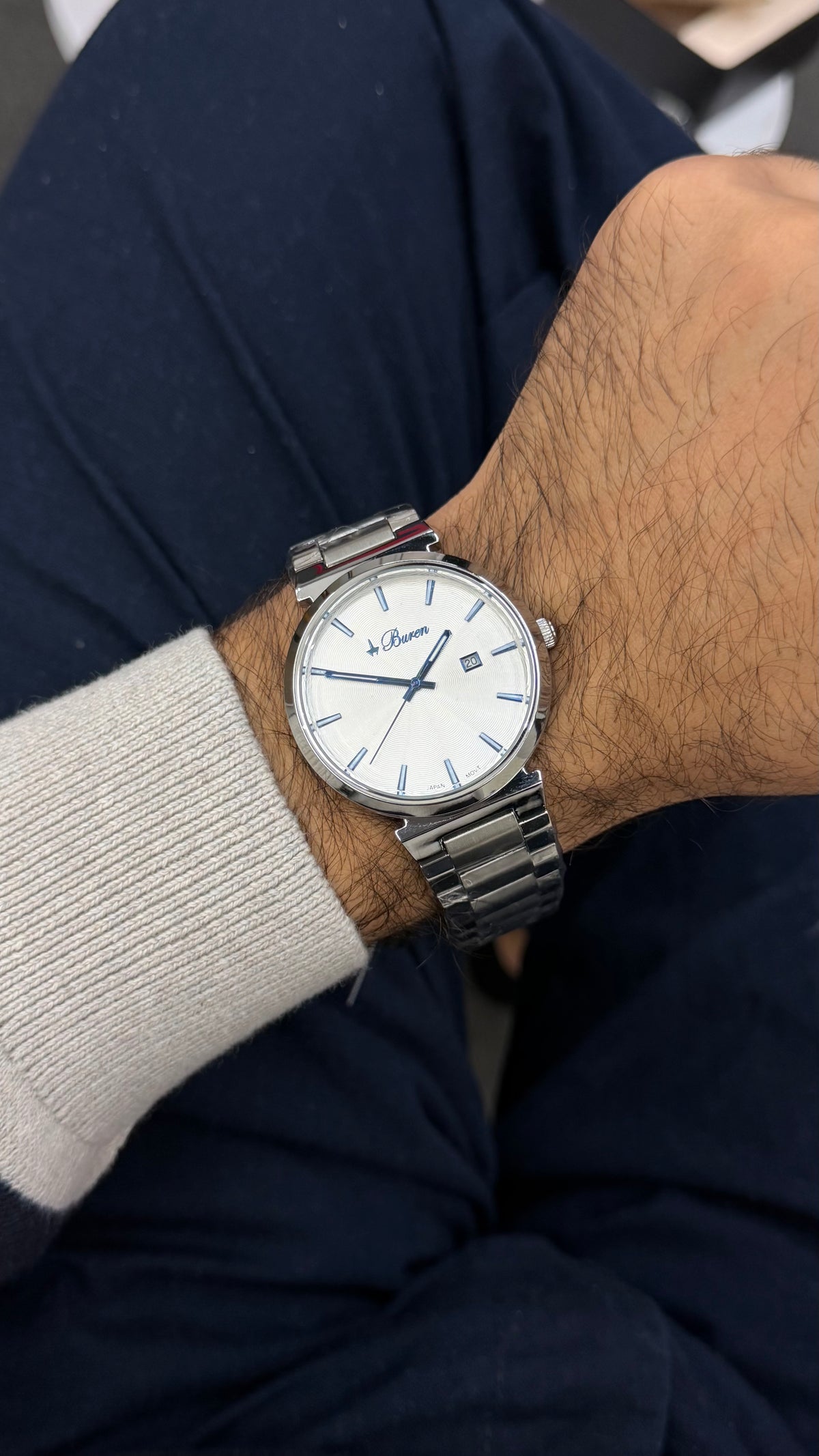 Buren 70024M – Men’s Classic Silver Watch | Silver Dial